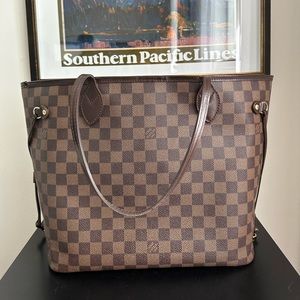 Authentic Louis Vuitton Neverfull MM Damier Ebene